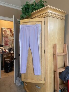 Adidas lavender joggers size medium